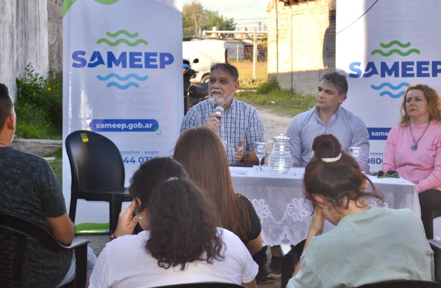 Sameep anunció la extensión de red de agua potable en el barrio San ...